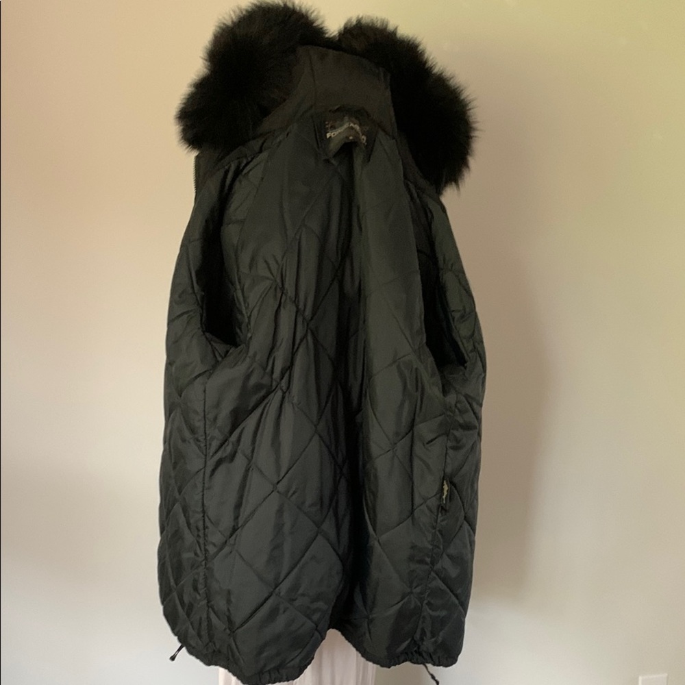 Forecaster Women's Black Fur-Trimmed Hooded Jacket - Picture 7 of 8
